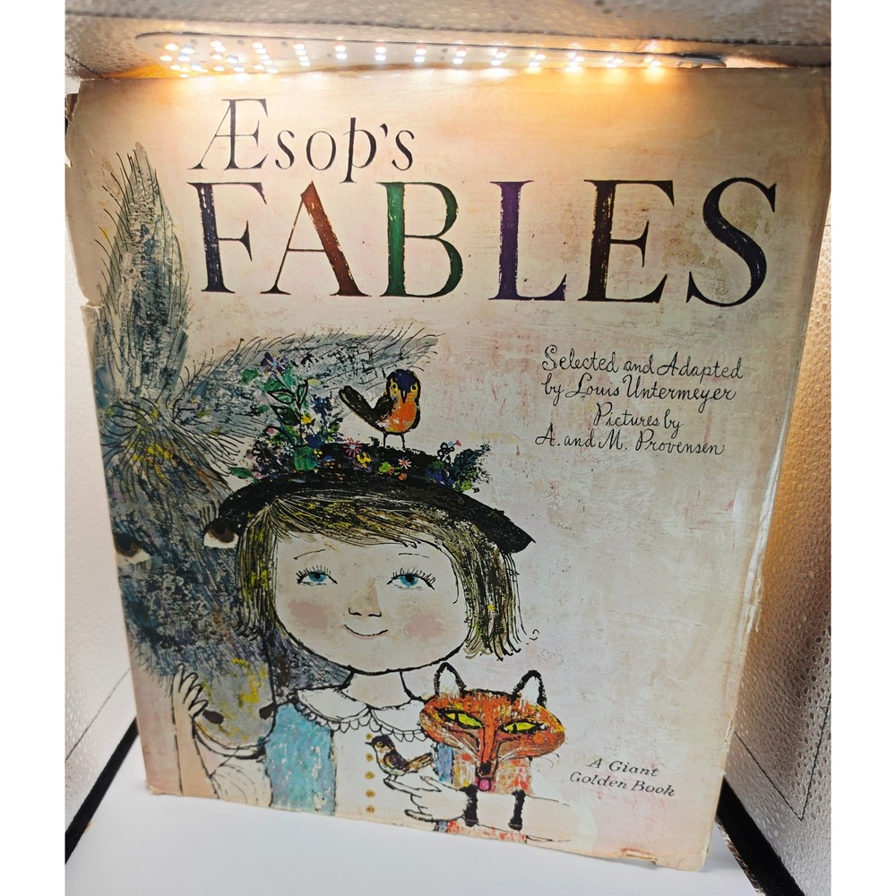 Aesop's Fables Giant Golden Book Louis Untermeyer Alice Martin Provensen 1967